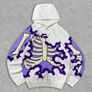 Sweat-shirt unisexe d'hiver uni en molleton de coton doux et chaud, sweat-shirt à capuche en tissu épais, vente en gros - Product Image 4