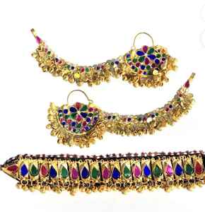 Ensemble de bijoux afghans KUCHI faits à la main, de différentes couleurs et prix, nouveau design, ensembles de bijoux afghans pour mariage - Product Image 3