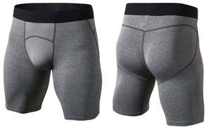 Pantalones cortos de compresión para gimnasio MMA de estilo callejero para hombre, respetuosos con el medio ambiente, algodón sublimado, licra, cintura elástica, logotipo de cierre - Product Image 3