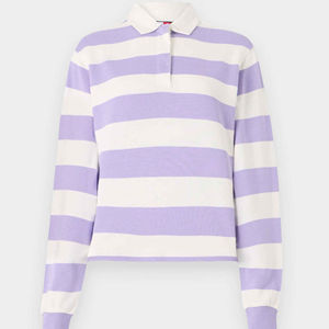 Mejor Material poliéster cómodo respetuoso con el medio ambiente Jersey su propio logotipo bordado de fieltro Polo personalizado Rugby camisa hombres - Product Image 5