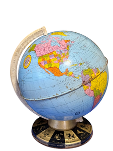 Fournitures éducatives Globe modèle de terre avec support en métal élégant globes rotatifs pour la décoration et les fournisseurs de cadeaux Inde - Product Image 6