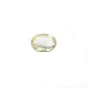 Zafiro Amarillo Natural - 3.04 Quilates, Corte Esmeralda Ovalado y Marquesa, con Tonos Rojo Marrón y Rosa, Tratado Térmicamente - Product Image 1