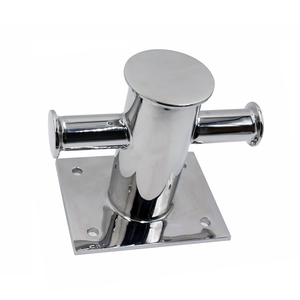 Pilón de amarre marino de alta resistencia, de acero inoxidable 316, con un solo punto de anclaje y abrazadera para sujeción de cuerda, con sujetadores - Product Image 2
