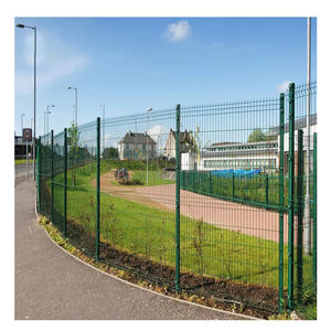 Panneau de clôture décoratif extérieur pour la sécurité domestique, en acier au carbone soudé en 3D, galvanisé à chaud, revêtu de PVC, écologique, imperméable - Product Image 3