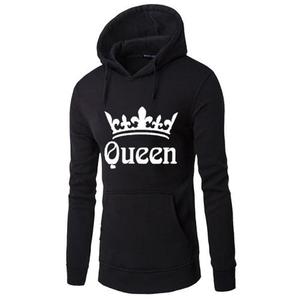 New Fashion Casual <b>Hoodies</b> Pullover Sweatshirt for <b>Men</b>/Women Printed King Queen Spring Winter Tops - Product Image 2