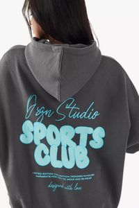 Ensemble de survêtements pull à capuche avec appliques surdimensionnées pour femmes personnalisé de haute qualité pour femmes survêtements décontractés sur mesure - Product Image 5