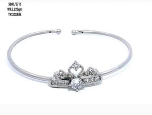 Very Attractive Party Wear Handmade Light Weight Genuine Tiara Cz 925 <b>Sterling</b> <b>Silver</b> <b>Bracelets</b> for Ladies - Product Image 2