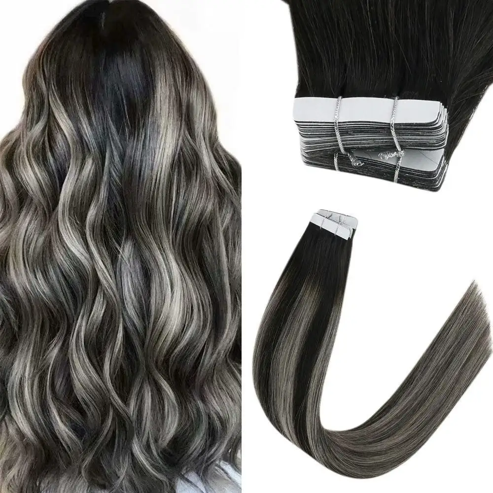 Wig untuk wanita Amerika, pita harga grosir dalam ekstensi rambut manusia Vietnam Virgin kutikula Intace Tape Ins ekstensi