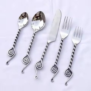Designer Coated Stainless Steel Flatware Set Eco-Friendly Metal <b>Soup</b> Rice <b>Spoon</b> Mirrored Polished Handle for Dinner Giveaways - Product Image 3