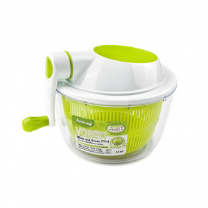 Essoreuse à salade Amicasa VORTEX blanche et verte TF913, outils à salade de qualité supérieure - Product Image 2