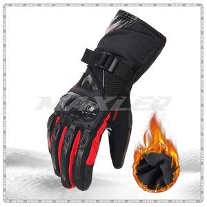Gants de moto longs et courts en cuir haute durabilité pour femmes pour l'hiver avec un ajustement confortable - Product Image 2