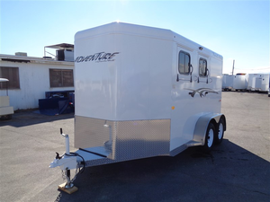 Quality Float Triple Wall Aluminum 2026 Trails West Adventure MX II 2H, Two Horse Livestock <b>Trailers</b> Available in Bulk Buy Now - Product Image 3