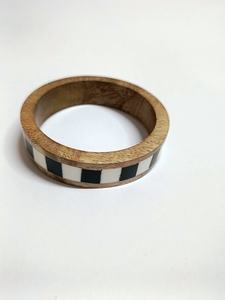 Brazalete Zooying de madera con forma Irregular, nuevo brazalete de oro chapado geométrico Simple, pulseras de madera, brazaletes que aceptan el logotipo del cliente - Product Image 3