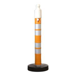 Oval Warning Delineator <b>Post</b> Bollard IP68 Waterproof PVC Plastic PU HDPE PC Material for Roadway & Traffic Safety - Product Image 4