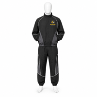 Ensemble de survêtement unisexe 2 pièces respirant et léger en nylon avec fermeture éclair, grande taille, coupe-vent color block 2026