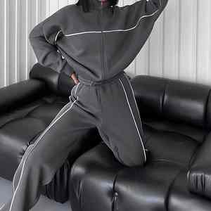 Nouveau design surdimensionné survêtement pour hommes-décontracté Streetwear t prix de gros sweat ensemble survêtement unisexe respirant - Product Image 5