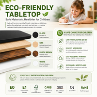 Bureau de travail moderne en bois, réglable en hauteur électriquement, convertible en table basse télescopique, avec mécanisme de levage direct