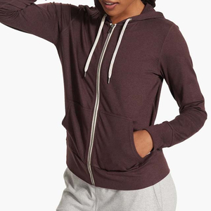 Sweat-shirt à capuche oversize en coton de haute qualité pour femme, col à capuche, haut court, sweat-shirt à capuche grande taille, respirant - Product Image 2