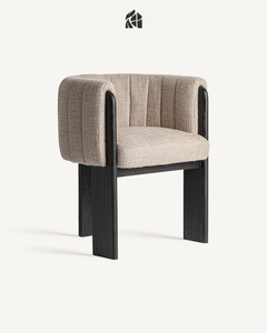 Silla de Comedor Loravessa de Madera de Teca Sólida, Muebles de Comedor de Madera de Lujo, Hechos a Mano, Modernos, Ecológicos, para Exteriores - Product Image 1
