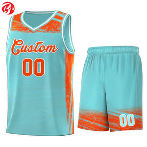 ชุดบาสเก็ตบอลกางเกงขาสั้นบาสเก็ตบอลสำหรับผู้ใหญ่พิมพ์ลายไซส์ใหญ่ - Product Image 6