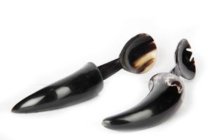 Juego de Cucharas de Cuerno de Búfalo Ecológicas Hechas a Mano, Vajilla para el Hogar, Fabricante de Cubiertos de la India, Hecho a Mano - Product Image 4