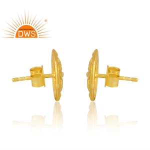 Diseño de tendencia 925 Plata 18K chapado en oro Stud pendiente Demi joyería fina para mujer regalo para ella - Product Image 4