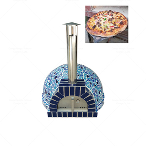 Cocina pizzas ahumadas y deliciosas caseras al aire libre con un <span class=keywords><strong>horno</strong></span> de leña de alta calidad y resistente. - Product Image 6