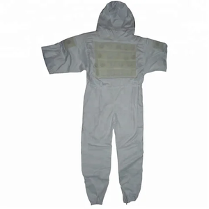 Traje de apicultura a prueba de viento de un solo pecho de poliéster/Rayón de cuerpo completo velo ropa de trabajo protectora para apicultores cosecha de miel - Product Image 3