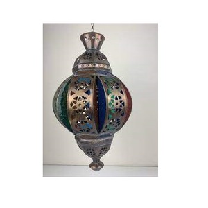 Vaisselle Classique Lanterne Fabriquée À La Main Brillant Fini En Métal Lanterne Ramadan Décoration De La Maison Bougie Lumière Lampe - Product Image 2