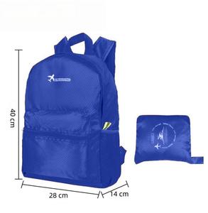 Mochila plegable ultraligera de moda para exteriores con cierre de cremallera, bolsa de deporte impermeable para senderismo, hecha de malla de poliéster - Product Image 2