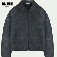 Chaqueta Larga de Mezclilla Vintage para Hombre con Cuello Alto, Impermeable, Transpirable, Reversible, Anti-UV y de Secado Rápido