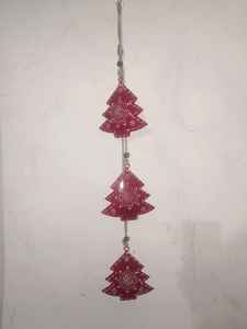 Étiquette métallique suspendue de Noël, personnalisée, peinte, plaquée or, design antique artisanal, prix de gros, en provenance d'Inde - Product Image 3