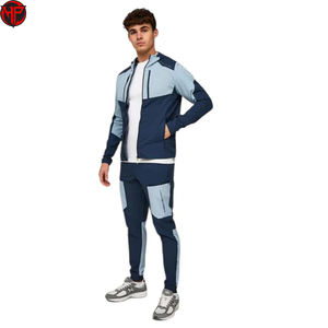 Conjunto de Chándal Deportivo de Nailon Personalizado al por Mayor con Etiqueta Privada, Chaqueta con Cremallera y Pantalones de Nailon, Conjunto Cortavientos - Product Image 1