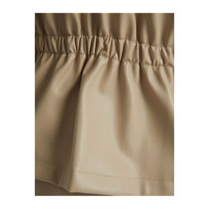 BGN Veste bomber en simili cuir à taille élastique pour femme W24J118 - Product Image 6