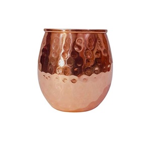 แก้วทองแดงบริสุทธิ์สีโรสโกลด์สำหรับดื่มเครื่องดื่มเย็นไวน์เบียร์ใช้ตกแต่งบาร์โรงแรมบ้านร้านอาหาร - Product Image 2