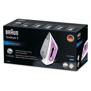 Plancha de Vapor Cerámica TEXSTYLE 3 SI3030PU 2300W Frambuesa y Blanca Modelo 0127405000 - Product Image 2