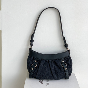 Phoenix Fashion Women's Denim Single <b>Strap</b> <b>Shoulder</b> Bag - Product Image 1