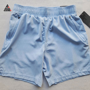 กางเกงขาสั้นผู้ชายผ้าฝ้าย 100% แบบเรียบง่าย ระบายอากาศ แห้งเร็ว เหมาะสำหรับออกกำลังกาย ดีไซน์ยืดหยุ่น คล่องตัว - Product Image 1