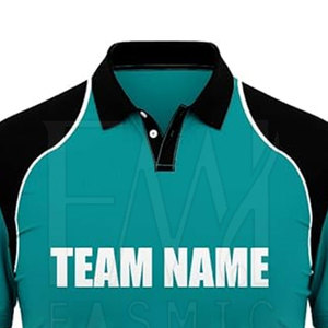 Camisetas de alta calidad para parches personalizados Jersey de cricket transpirable con diseño sólido Buen estilo informal Impresión por sublimación - Product Image 5