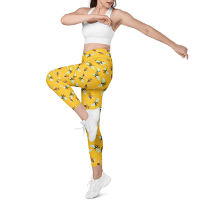 เลกกิ้งออกกำลังกายเอวสูงเอวยางยืดเลกกิ้งโยคะออกกำลังกายสีพื้น - Product Image 6