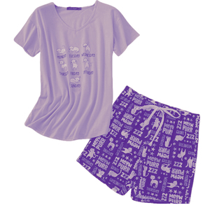Conjunto de pijama con estampado personalizado para mujer, primavera térmica, algodón suave, transpirable, elegante, informal, Jersey, ropa de dormir de talla grande, ropa de noche - Product Image 3