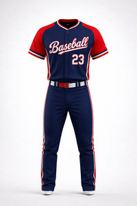 Vente en gros de maillots de baseball et uniformes 100% polyester, respirants et à séchage rapide, vêtements de sport imprimés de haute qualité sublimés - Product Image 5