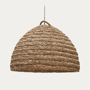 Elegant seagrass <b>chandelier</b> <b>for</b> <b>bedroom</b> lights natural raffia straw pendant light cover competitive price - Product Image 4