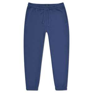 Personalizable M azul liso pantalones de chándal cómodo cintura elástica Casual poliéster algodón pantalones frente plano pantalones de los hombres - Product Image 1