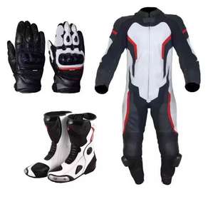 Traje de Motociclista Ajustable de Nuevo Estilo, Traje de Motociclista de Carreras de Cuero Personalizado para Hombre de Alta Calidad Profesional - Product Image 1