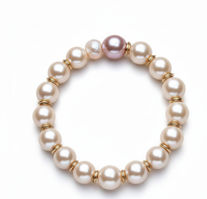 Bracelet en argent sterling 925 avec perle d'eau douce, étanche, vente en gros de bijoux pour femmes, à porter au quotidien - Product Image 3