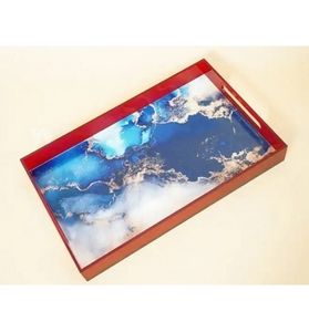 Plateau d'affichage coloré Offre Spéciale plateau de service acrylique transparent personnalisé plateau de service acrylique d'affichage de stockage - Product Image 1