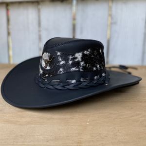Meilleure vente chapeau de cowboy en cuir d'été de haute qualité Logo personnalisé Nouveau style Accessoire de sport à la mode Prix imbattable - Product Image 3