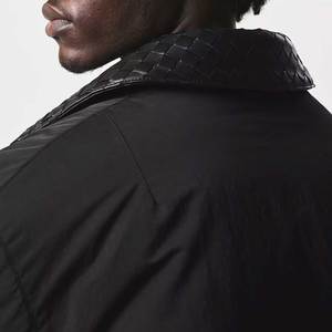 แจ็กเก็ตบอมเบอร์สำหรับผู้ชายเสื้อคลุมลำลองแฟชั่นสีพื้นปกตั้งมีซิปด้านหน้า2025โลโก้ - Product Image 4