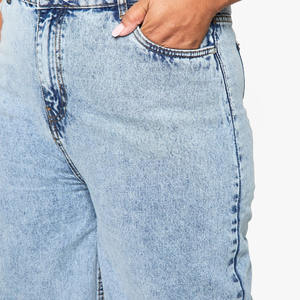 Pantalones vaqueros de mezclilla de diseño de marca 2025 para mujer, pantalones vaqueros lavados con ácido de estilo holgado para mujer, pantalones de calle al por mayor para mujer - Product Image 4